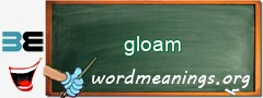 WordMeaning blackboard for gloam